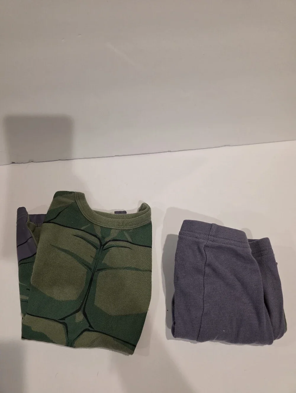 Kids Colorblock Thermal Hulk Pjs - Blue with Green Cuffs Baby Gap Size 2 Organic